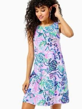 Lilly Pulitzer Kristen Cotton Dress Lilac Freesia Mermaid For You